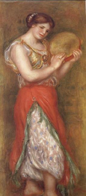 Pierre Renoir Dancing Girl with Tambourine China oil painting art